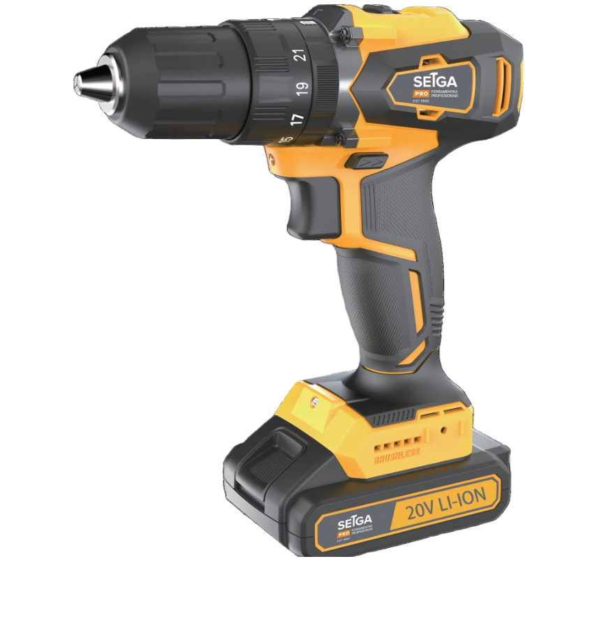 Furadeira parafusadeira de impacto 20V brushless SETGA PRO