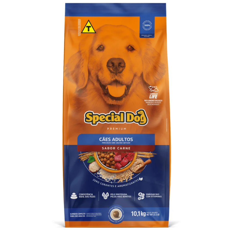 Ração Special Dog Premium Cães Adultos Sabor Carne 10,1kg