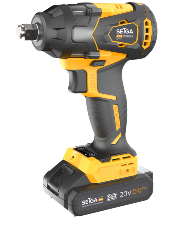 Chave de impacto a bateria 20V brushless SETGA PRO
