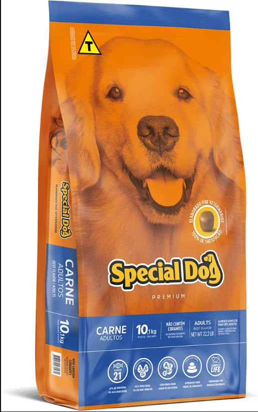 Ração Special Dog Carne para Cães Adultos - 10,1kg