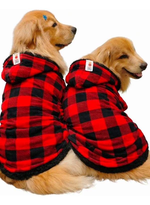 Jaqueta Acolchoada com Capuz para Cachorro - Inverno